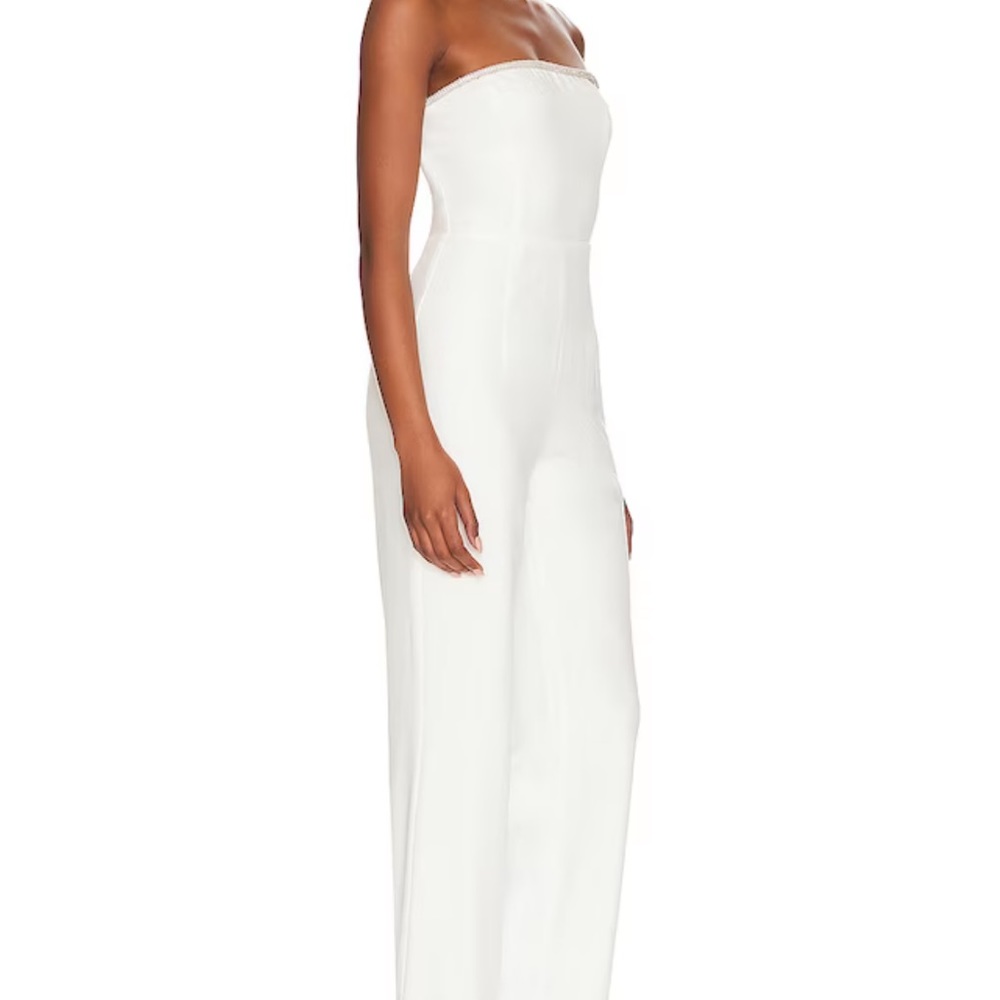 White bridal jumpsuit